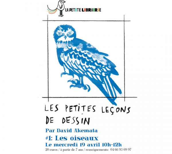 Atelier : Les petites leçons de dessin par David Akemata #1: Les oiseaux dès 7 ans