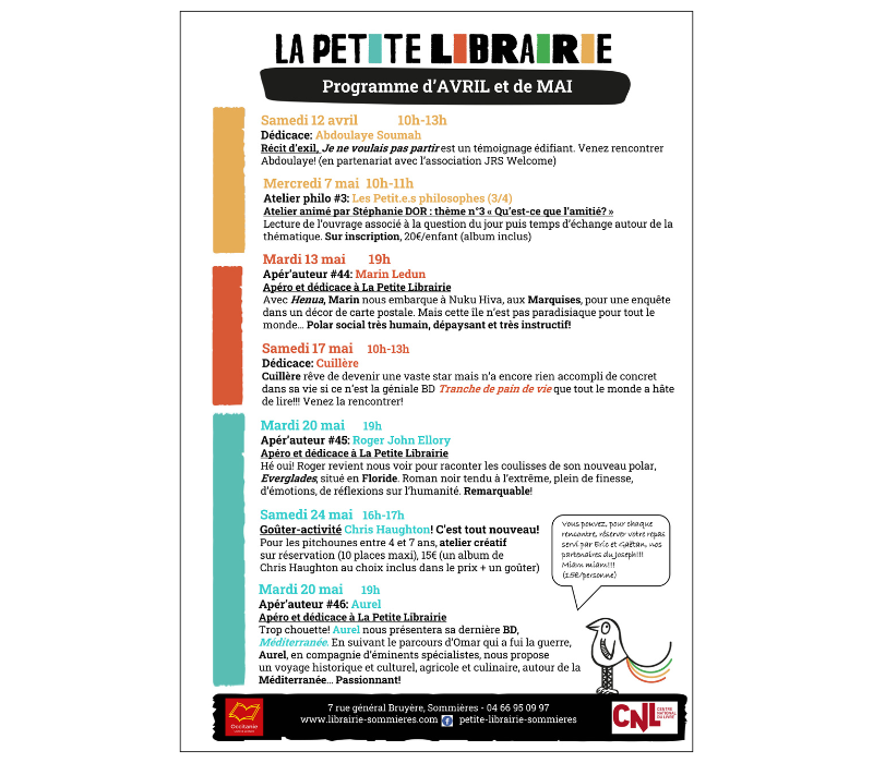 Programme de mai