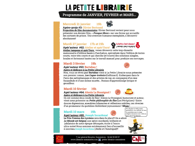 Programme janvier - mars 2026