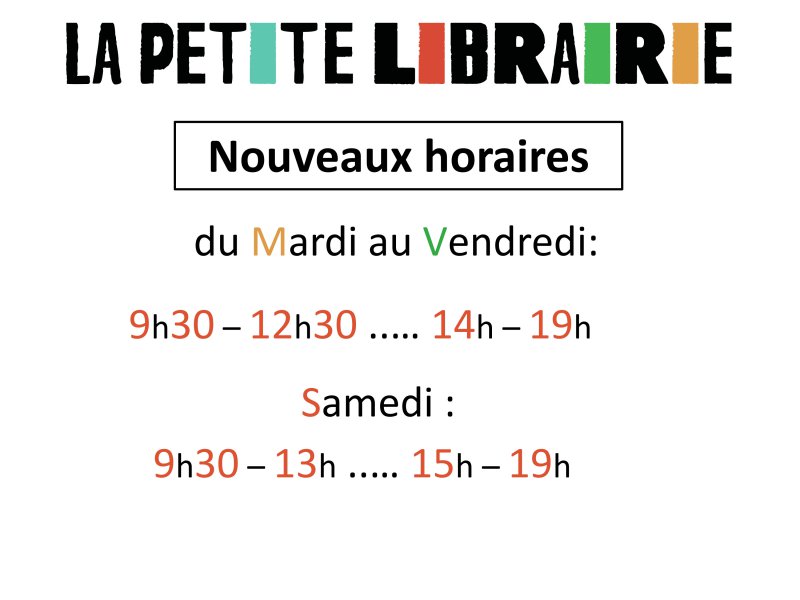 Horaires hiver