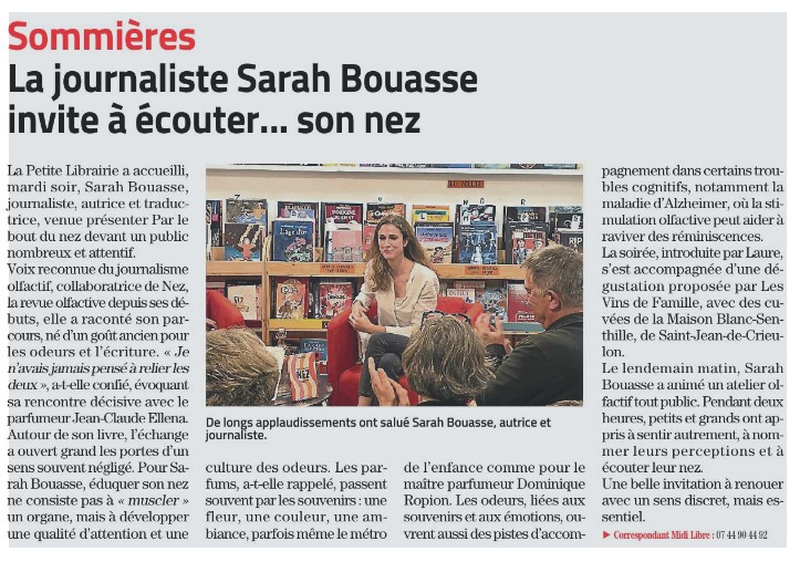 Rencontre Sarah Bouasse